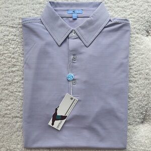 GENTEAL Men’s Pinstripe Golf Performance Polo